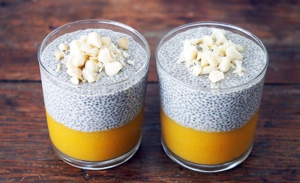 Giảm cân sau sinh bằng hạt chia và sữa chua