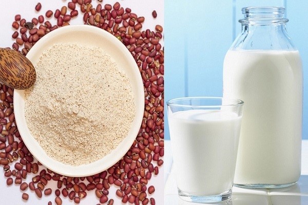 Đánh bay mụn với mặt nạ đậu đỏ và sữa tươi không đường