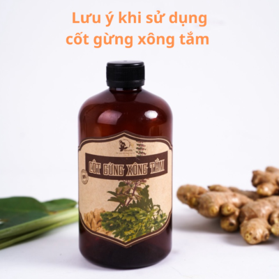 Lưu ý khi sử dụng cốt gừng xông tắm Onarebe