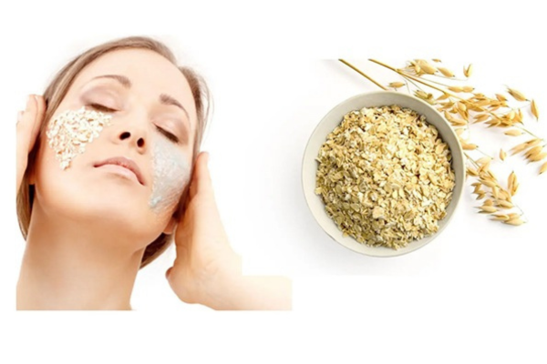 Mặt nạ dầu hạt nho và bột yến mạch
